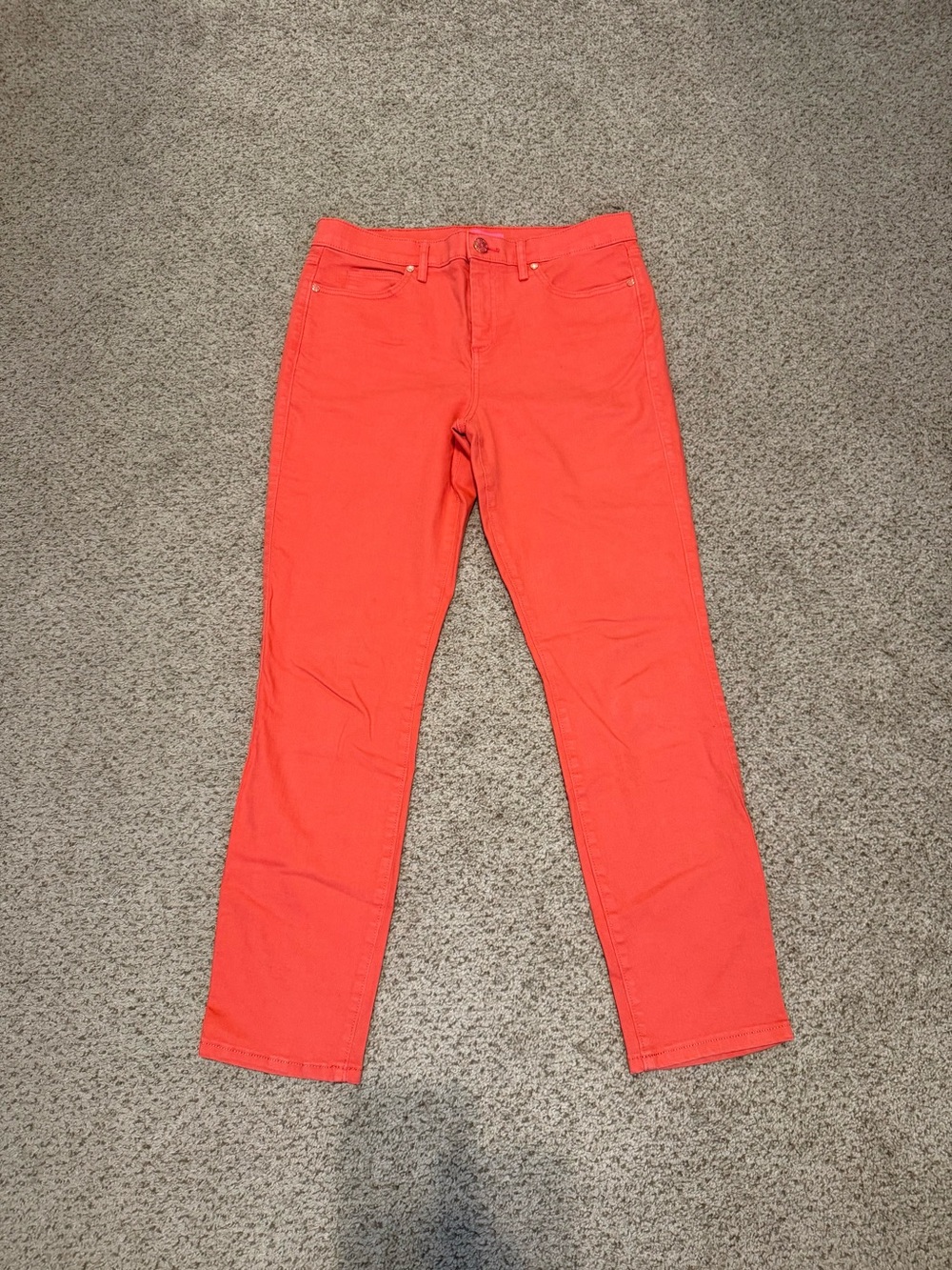 Lilly Pulitzer Coral-Red Jeans